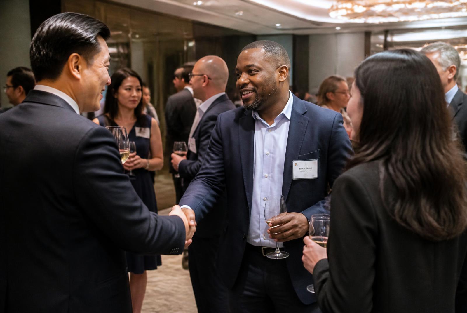 Executive networking reception